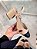 Scarpin Slingback Sara Nude com Preto - Imagem 1