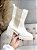 Bota Feminina Malu Chelsea Off-white - Imagem 12