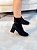 Bota Feminina Naty Preta Suede Strech cano curto - Imagem 4