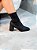 Bota Feminina Naty Preta Suede Strech cano curto - Imagem 9