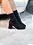Bota Feminina Naty Preta Suede Strech cano curto - Imagem 3