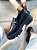 Mocassim feminino tratorado Beca preto croco - Imagem 8