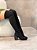 Bota Feminina Over Vic preta em meia - Imagem 2