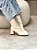 Bota Feminina Naty Off-White strech - Imagem 3