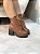 Bota Feminina Bruna Plataforma Caramelo destroyed - Imagem 3