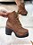 Bota Feminina Bruna Plataforma Caramelo destroyed - Imagem 8