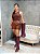 Bota Feminina Mia Cano longo Cherry croco - Imagem 3