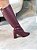 Bota Feminina Mia Cano longo Cherry croco - Imagem 2