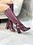 Bota Feminina Mia Cano longo Cherry croco - Imagem 6