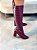 Bota Feminina Mia Cano longo Cherry croco - Imagem 12