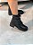 Coturno Feminino Fabi Preto Strass Couro legítimo - Imagem 3