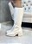 Bota Feminina Cano Alto Martina Off-white - Imagem 15