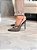 Scarpin Feminino Sasha Cinza ônix - Imagem 4