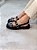 Slingback Feminino Safira Preto Destroyed - Imagem 13