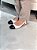 Slingback Feminina Sarah Off-white/Preto verniz - Imagem 3