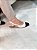 Slingback Feminina Sarah Off-white/Preto verniz - Imagem 7