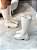 Coturno Feminino Kate Off-White Cano Alto - Imagem 2