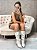 Bota Feminina Slouch Melina Off-White - Imagem 4