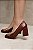 Scarpin em Couro Livia Cherry Salto Bloco - Imagem 14