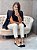 Sapato Boneca Samanta Off-White/Preto - Imagem 11