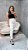 Sapato Boneca Samanta Off-White/Preto - Imagem 8