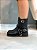 Coturno Feminino Biker Emili Preto Destroyed - Imagem 1