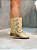 Coturno Feminino Zara Biker Creme Destroyed - Imagem 5