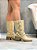 Coturno Feminino Zara Biker Creme Destroyed - Imagem 10