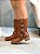 Coturno Feminino Biker Zara Caramelo - Imagem 4