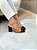 Slingback Cecilia Couro Legítimo Camel/Preto - Imagem 11