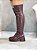 Bota Feminina Over Mavi Marrom Vinho - Imagem 7