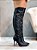 Bota Feminina Over Aline Preto Rugo - Imagem 3