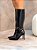Bota Feminina Mirela Preta Cano Longo - Imagem 9