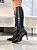 Bota Feminina Mirela Preta Cano Longo - Imagem 12