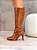 Bota Feminina Mirela Camel Cano longo - Imagem 1