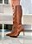 Bota Feminina Mirela Camel Cano longo - Imagem 9