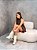 Bota Feminina Paloma Off-white em meia 2 em 1 - Imagem 7