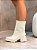 Bota Feminina Paloma Off-white em meia 2 em 1 - Imagem 5