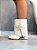 Bota Feminina Capa Milena Branca Fivela - Imagem 8