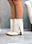 Bota Feminina Capa Milena Branca Fivela - Imagem 3