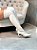 Bota Feminina Over Olivia Off-White Salto fino - Imagem 1