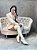 Bota Feminina Over Olivia Off-White Salto fino - Imagem 2