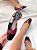 Slingback Feminina Sarah Cherry/Preto Sem salto - Imagem 3