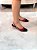 Slingback Feminina Sarah Cherry/Preto Sem salto - Imagem 2