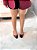 Slingback Feminina Sarah Cherry/Preto Sem salto - Imagem 9