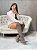 Bota Feminina Aline Over Cinza Ônix - Imagem 7
