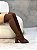 Bota Feminina Over Agatha Marrom Em meia - Imagem 1