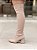 Bota Feminina Over Agatha Nude Em meia - Imagem 5