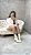 Bota Feminina Agatha Off-White Cano curto Em meia - Imagem 10