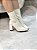 Bota Feminina Agatha Off-White Cano curto Em meia - Imagem 11